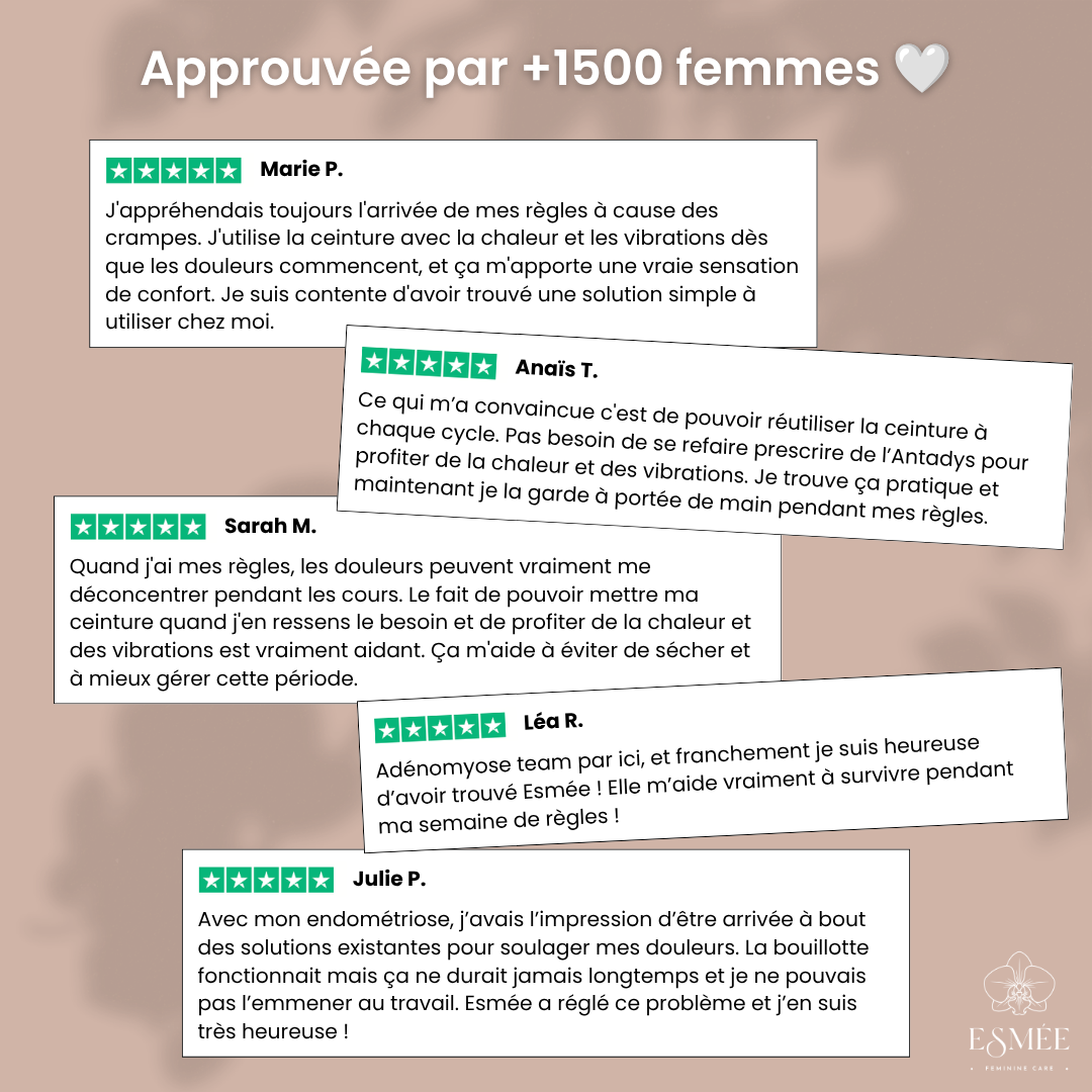 Ceinture chauffante et massante - Esmée