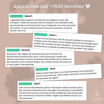 Ceinture chauffante et massante - Esmée